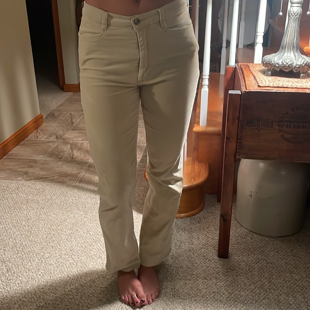 VINTAGE FENDI CORDUROY LIGHT BEIGE, SZ 1-2. Good preowned condition.